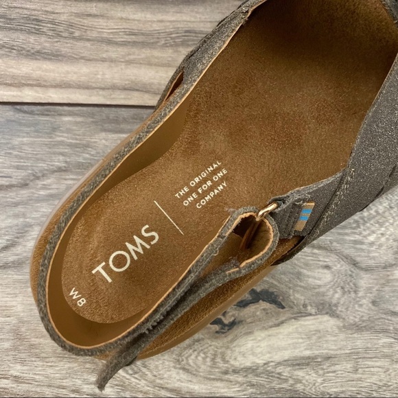 NIB Toms Marisa Cross Strap Slingback Flat Sandal - Picture 10 of 13